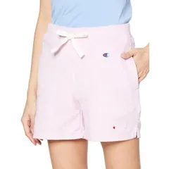 チャンピオン(Champion) ハーフパンツ 刺繍 スクリプトロゴ ショーツ レディース ベーシック CW-X506 ライトパープル Mサイズ