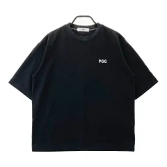 サイズ：5 PGG PEARLY GATES パーリーゲイツ  フロントロゴプリント 半袖Tシャツ  ブラック系 [240101403112]# ゴルフウェア メンズ ストスト