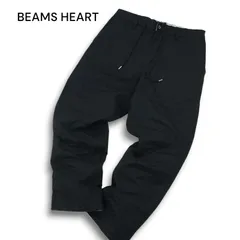 BEAMS HEART ビームス ハート 通年★ チェック柄 ストレッチ イージー アンクル パンツ Sz.M メンズ 紺 ネイビー