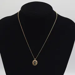 箱付 美品 ニナリッチ ゴールドカラー ネックレス イヤリングセット 2000000 NSK KTU