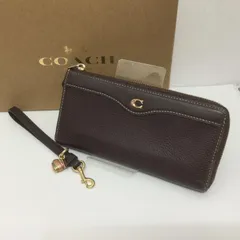 COACH エレヴェイテッド ペブルトレザー Lジップ ロングウォレット 