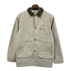 80年代 L.L.Bean エルエルビーン ハンティングジャケット アウトドア ライトグレー (メンズ) 中古 古着 Q8904