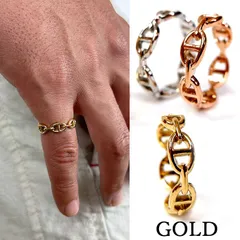 Hawaiian marine chain ring【GOLD】