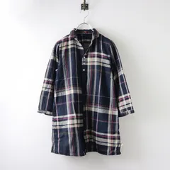 Pal'las Palace ビッグチェック ギャザー シャツチュニック 日本製 Pal'las Palace ビッグチェック ギャザー シャツチュニック 日本製