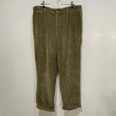 ☆TOMMYHILFIGER☆トミーヒルフィガー☆コーデュロイタックパンツ☆太畝☆コーデュロイパンツ☆カーキ☆W36L30☆B24M