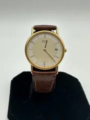 SEIKO セイコー 腕時計 5Y39-7010  茶色ベルト　稼働品
