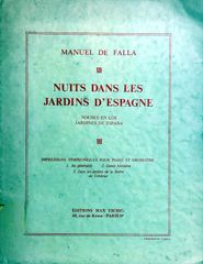 ファリャ スペインの庭の夜 (スタディスコア/ポケットスコア)輸入楽譜 Falla Nuits dans les jardins d'Espagne マックス・エシーク社/Editions Max Eschig 洋書