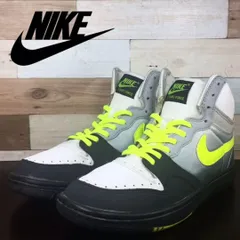 NIKE COURT FORCE HI ND ナイキ コートフォース ハイ ND ブラック ホワイト イエロー グレー26.5cm U05879 457701-170