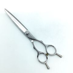 【SHEEMA Hi-TEC島理研】R-cut 65Wカーブ シザー メガネ 理容 美容ハサミ 美容師 理容師 右利き 6.5インチ 中古 sc2194