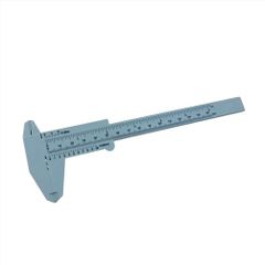 ノギス 小型 樹脂 150mm　ロッドビルディング 建築 施工 工場用具 樹脂 薄水色