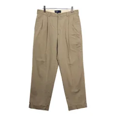 90年代 Polo by Ralph Lauren ポロ ラルフローレン HAMMOND PANT 2タック チノパンツ ポロチノ ベージュ(メンズ W36 L30)中古 古着 V0670