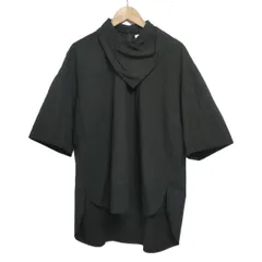 【美品】ENFOLD ダブルクロスフーディチュニック　黒　38 美品】ENFOLD ダブルクロスフーディチュニック 黒 38 【美品