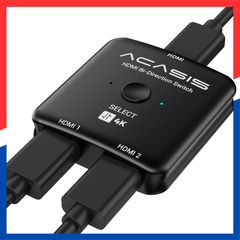 【在庫処分】手動 2.2 電源不要 HDCP PC 双方向 Xbox 2入力1出力 セレクター PS4 HDMI Fire HDMI TV 分配器 60Hz Stick 4K Apple 切替器 TVに対応 ACASIS
