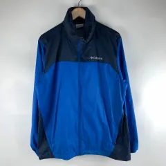 コロンビア ブルー ネイビー ウィンドブレーカー ジャケット M 251019
