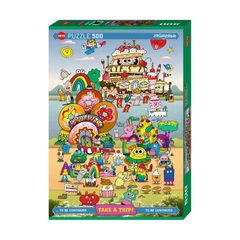 500ピース HEYE Puzzle ヘイパズル Take a Trip! With Jon Burgerman 35×50cm 30076