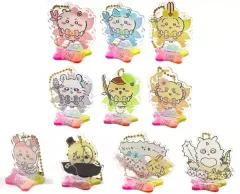 【中古】キーホルダー 全10種セット 「ちいかわ なんか小さくてかわいいやつ 超まじかるちいかわ アクスタにもなるホログラムアクリルキーホルダーコレクション」