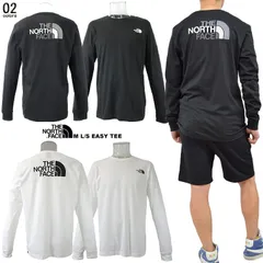 THE NORTH FACE L/S EASY TEE バッグロゴロングTシャツ 海外限定 ストリート 希少ハーフドーム メンズカットソー メンズTシャツ ロンT 長袖 クルーネック コットン 柔らかい オールシーズン