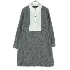 ZARA ザラ 長袖 膝丈ワンピース XS ブラック系 レディース 古着