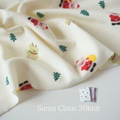 サンタクロース30フライスニット韓国生地 犬服子ども服ベビー服スタイハンドメイド