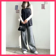★スタッフおすすめ大人気★ラインニットパンツ  ☆オリジナル商品☆両サイドのライ
