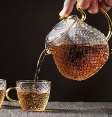 いティーポット耐熱ガラス 茶こし 急須ケットル やかん ガラス瓶