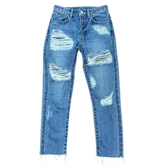 rienda リエンダ ハードクラッシュ テーパード J/L デニムパンツ レディースXS サイズ24