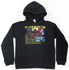 【中古】衣類 SEVENTEEN×ZOZOTOWN SPECIAL COLLABORATION プルオーバーパーカー グラフィックVer. ブラック Sサイズ 予約販売限定