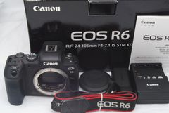 6000ショット台！元箱付き！美品 ★ キヤノン EOS R6 ボディー EOSR6 ブラック Canon ミラーレス一眼カメラ