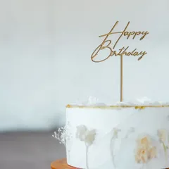 Happy Birthday ケーキトッパー お祝い 誕生日 誕生日ケーキ
