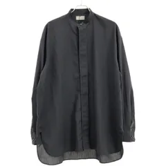 THE RERACS ザ リラクス 22AW SUPER LIGHT SPUN THE BAND COLLAR SHIRT バンドカラーシャツ 22FW-REBL-315 ブラック 48のサムネイル