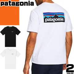 パタゴニア patagonia Tシャツ P-6ロゴ レスポンシビリティー メンズ 半袖 ロゴ バックプリント クルーネック 丸首 アウトドア ブランド 大きいサイズ おしゃれ 黒 ブラック 38504