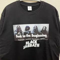 新品 ブラックサバス Black Sabbath Back to the Beginning ミュージックTシャツ バンドTシャツ メンズ Lサイズ XLサイズ半袖 バンティー ブラック 黒T プリント