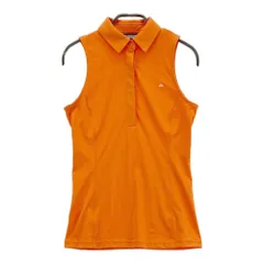 サイズ：XS J.LINDEBERG ジェイリンドバーグ 072-28570 ノースリーブポロシャツ  オレンジ系 [240101282468]# ゴルフウェア レディース ストスト