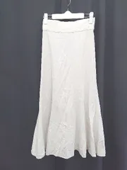 ◇ ⊂ N. Natural Beauty Basic エヌ ロング丈 マーメイド スカート サイズM オフホワイト系 レディース E  【1505290035262】