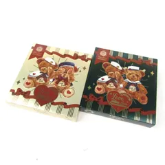 フラワーノーズ アイシャドウパレット ラブベア 若干使用 2点セット まとめて コスメ レディース 【中古】