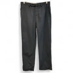 Zanella ザネッラ ストレッチウールスラックス 毛混 ノータック 裾ダブル イタリア製 ブラック 黒 size44 メンズ 秋 ゴーゴー古着マルイ草加店1648Y