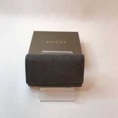 （2054）GUCCI グッチ GG柄 キャンバス×レザー 6連キーケース　YMK03