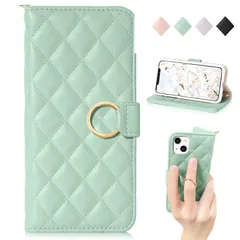 MAGICASE For iPhone 13 mini ケース 手帳型 おしゃれ iPhone13 mini 手帳型 ケース人気 女性 可愛い iphone13ミニ ケース 手帳型 レディース チェック柄 刺繍 ストラップ付き アイフォン13mini 携帯 0