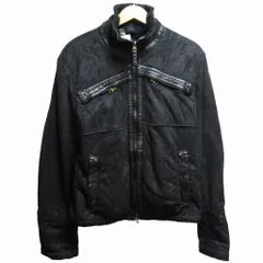 アルマーニ ジーンズ ARMANI JEANS 裏ボア ジャケット ブルゾン 黒 ブラック USA32 約Lサイズ  0616のサムネイル