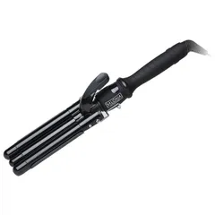 【未使用品】サロニア トリプルマジックウェーブヘアアイロン 19mm SL-001 ブラック系