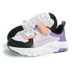 【新品】プーマ PUMA 子供靴 運動靴 キッズ トリニティ ライト ブラリー ドリームス AC+ PS 402266_02 ホワイト/ピンク/ブラック TRINITY LITE BLURRY DREAMS