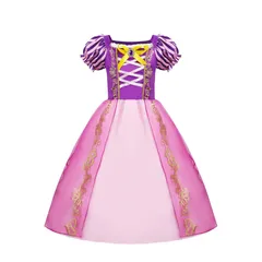 ラプンツェル  ドレス コスプレ ディズニーキッズワンピース