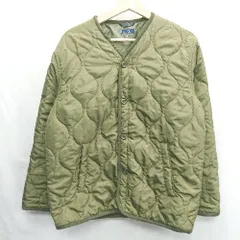 ◇ ⊇ URBAN RESEARCH ITEMS 中綿 キルト パイピング 長袖 ジャケット サイズM カーキ レディース E  【1502200009627】