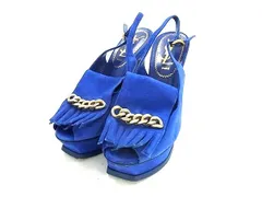 YVESSAINTLAURENT イヴサンローラン スエード ヒール パンプス 表記サイズ35 (約22.0cm) 靴 レディース ブルー系 DK5016