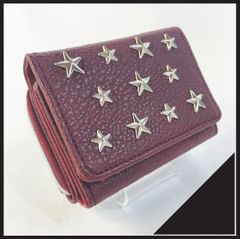 ✱ノーブランド✱三つ折り　スタースタッズ ミニウォレット