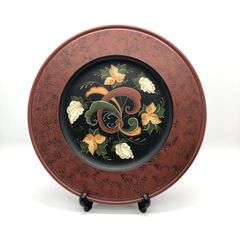 トールペイント ローズマリング 掛け飾り 作品 フォークアート