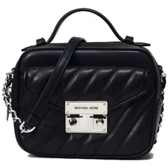 マイケルコース バッグ MICHAEL KORS レザー ローズ キルティング スモール トップ ハンドル クロスボディ 斜めがけ チェーン ショルダーバッグ ブラック 35F1SX0C5I