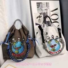 新品  ボールアンドチェーン スヌーピー 刺繍 エコバッグ Mサイズ キャンバス  大容量 トートバッグ ナイロン 手提げバッグ 斜め掛けバッグ