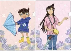 【中古】クリアファイル A.江戸川コナン＆毛利蘭(雨上がり ver.) A4クリアファイル2枚セット 「名探偵コナン」