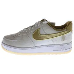 NIKE (ナイキ) AIR FORCE 1 07 LV8 WW エアフォース 1 ワールドワイド ローカットスニーカー ホワイト/ゴールド US8.5/26.5cm DA1343-170
